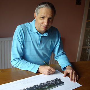 Richard Green signing print